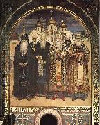 Viktor Vasnetsov Russian Saints painting